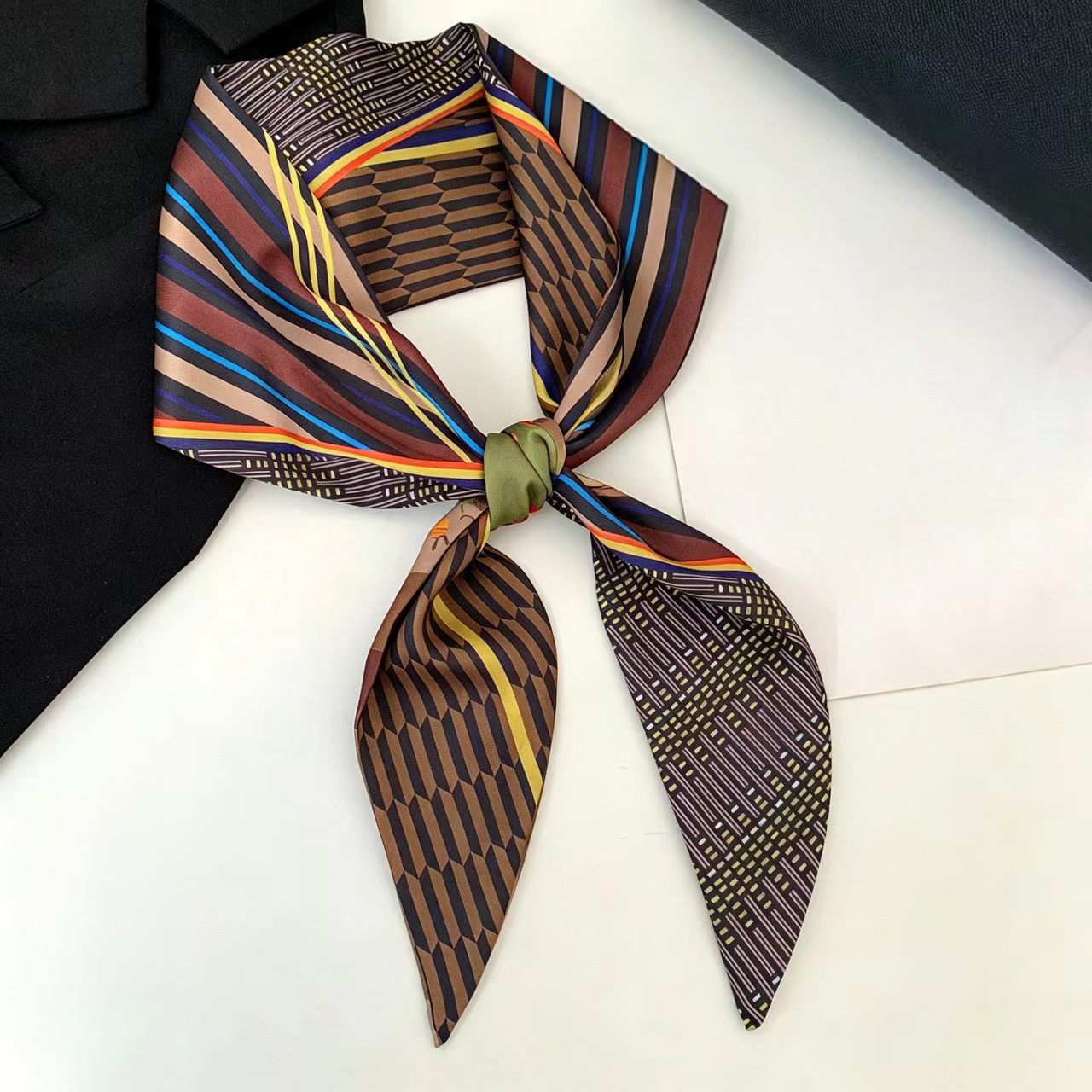Luxury Print Long Hair Ribbon  - Women Bags On Sale 评论和价格