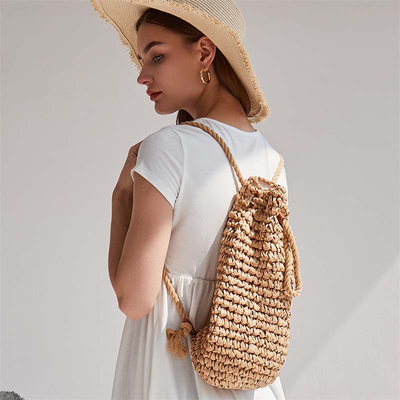 2023 Summer Casual Straw Backp - Women'S Raffia Bags 评论和价格