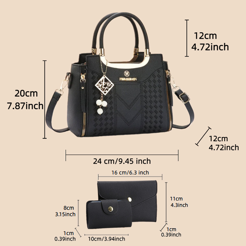 3-piece handbag set made of ly - Women'S Bags Handbags 评论和价格