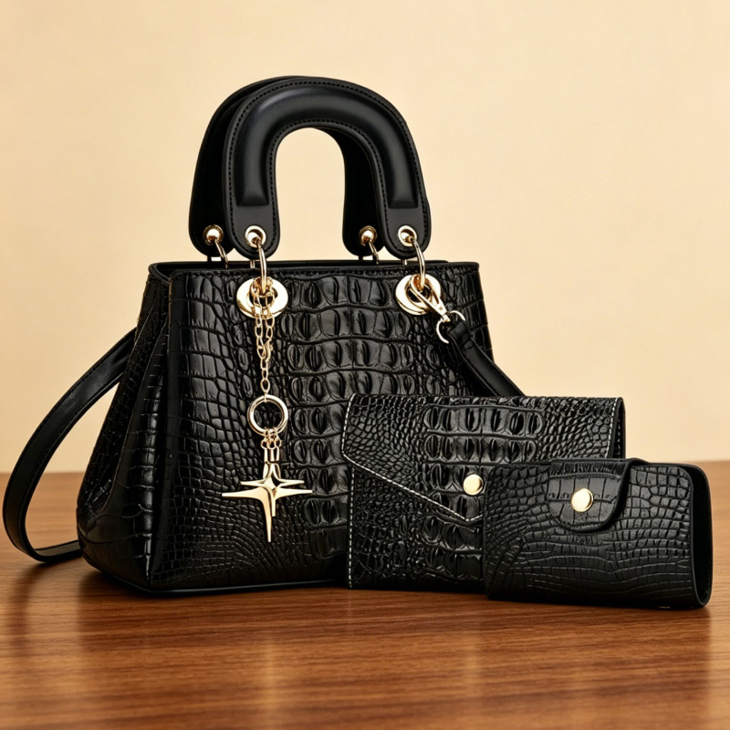 3-piece women's bag set, compa - Women'S Bags Handbags 评论和价格
