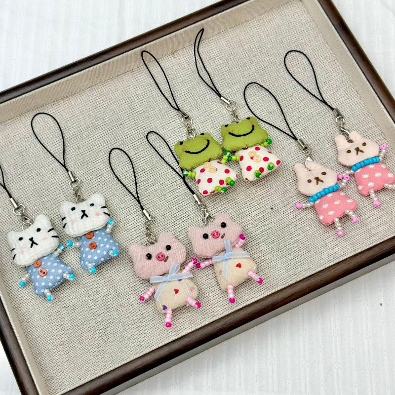 Cute Frog Pig Cat Pendant Keyc - Women'S Young Bags 评论和价格