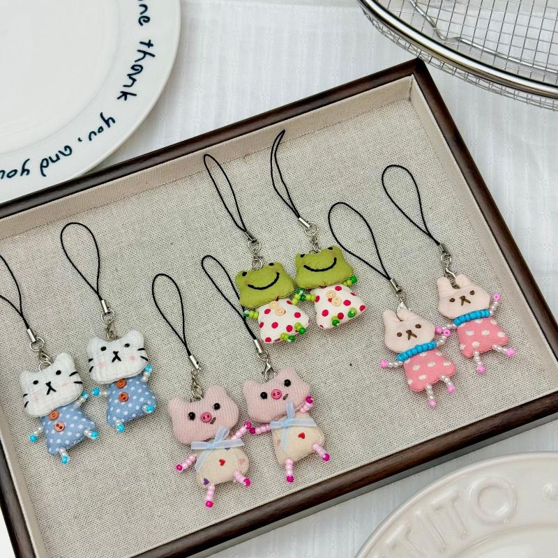Cute Frog Pig Cat Pendant Keyc - Women'S Young Bags 评论和价格