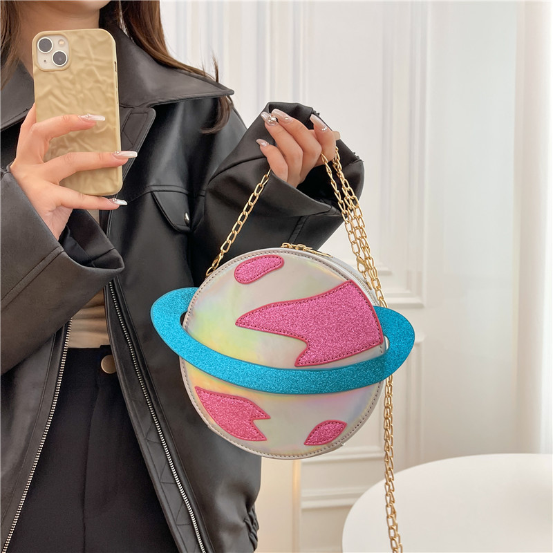 Laser Circular Planet Shape Pu - Women'S Young Bags 评论和价格